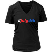 4th of July T-Shirt - Independence Day Tshirt - USA Holidays - Womens Plus Size Up To 4X