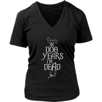 Dog Years T-Shirt - Old Dogs Birthday Tee - Womens Plus Size up to 4X