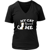 Rescue Cat T-Shirt - Cat Lovers Tshirt - Save Animals Tee - Cute Kitty - Womens Plus Size Up To 4X