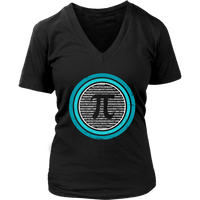 PI Shield T-shirt - Math Novelty Tee - Pi Day Parade T Shirt - Womens Plus Size Up To 4X