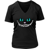 Halloween Cheshire Cat Tshirt - Alice in Wonderland - Womens Plus Size up to 4X