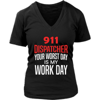 911 Dispatcher T-Shirt - Emergency Worker Tshirt - Funny Tee - Womens Plus Size Up To 4X