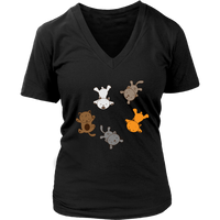 Falling Cat T-shirt - Funny Cute Kittens Tee - Cat Mom Shirt - Womens Plus Size Up To 4X