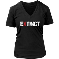 End Extinction Tee - Extinct T-Shirt - Animal Awareness - Womens Plus Size Up To 4X