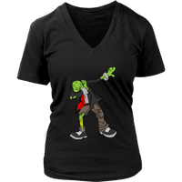 Dabbing Zombie T-Shirt - Halloween Funny Dab T Shirt - Womens Plus Size up to 4X