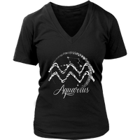 Aquarius T-Shirt - Zodiac Sign Tshirt - Horoscope Tee Shirts - Womens Plus Size up to 4X