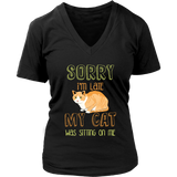 Funny Cat T-Shirt Late Excuses T Shirt - Womens Plus Size Up To 4X