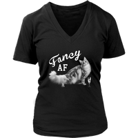 Fancy AF T-Shirt - Kitty Tshirt - Cat Lover Tee Shirt - Womens Plus Size up to 4X