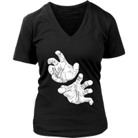 Scary Hands Halloween T-Shirt - Halloween Costume Shirt - Womens Plus Size Up To 4X