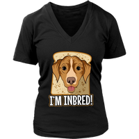 Inbred Funny Dog T-Shirt - Dogs Bread Breed Pun Tshirt - Womens Plus Size Up To 4X