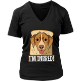 Inbred Funny Dog T-Shirt - Dogs Bread Breed Pun Tshirt - Womens Plus Size Up To 4X