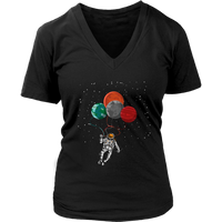 Astronaut Graphic T-Shirt - Space Tshirt - Planets Tee Shirt - Womens Plus Size Up To 4X