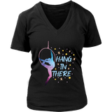 Aerial Hoop Aerialist Tshirt - Yoga Gymnast Acrobat V-Neck T-Shirt Womens Plus Size S-4XL