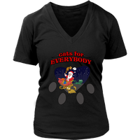 Cats for Everybody T-Shirt - Santa Claus Christmas Cat Gifts