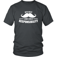 Great Mustache - Funny T-Shirt - Manly Tshirt - Novelty