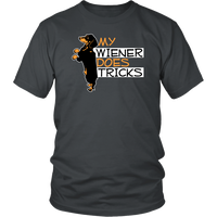 Mens My Wiener Does Tricks T-Shirt Weiner Dog Tee Shirt Up to 4X