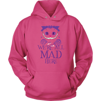 Evil Cheshire Cat Hoodie - Mad Sweatshirt - Scary Long Sleeve - Plus Size Up To 5X