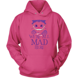 Evil Cheshire Cat Hoodie - Mad Sweatshirt - Scary Long Sleeve - Plus Size Up To 5X