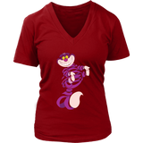 Crazy Cheshire Cat T-Shirt - Cute Genie Cats for Halloween - Womens Plus Size Up To 4X