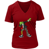 Dabbing Zombie T-Shirt - Halloween Funny Dab T Shirt - Womens Plus Size up to 4X