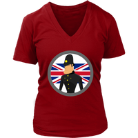 British Bobby Policeman Tshirt - UK English Police Officer - Womens Plus Size Up To 4x