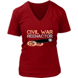 American Civil War Reenactor Tshirt - Historian Scholar Tee - Womens Plus Size Up To 4X