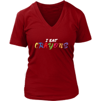 Crayons T-Shirt - Creative Tee - Funny Statement Tshirt - Womens Plus Size Up To 4X