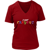 Crayons T-Shirt - Creative Tee - Funny Statement Tshirt - Womens Plus Size Up To 4X