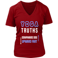 Yoga Truths - Funny Yogi Novelty Tees - Fart Joke Shirt - Womens Plus Size Up To 4X