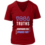 Yoga Truths - Funny Yogi Novelty Tees - Fart Joke Shirt - Womens Plus Size Up To 4X