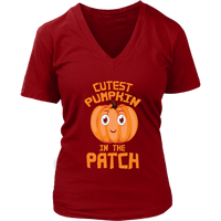 Cute Pumpkin Halloween Tshirt - Womens Costume Party T-Shirt - Plus Size Up To 4X