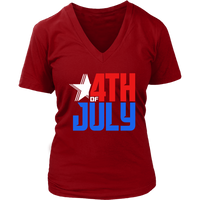 Patriotic Tshirt - 4th of July T-Shirt - Red White Blue T Shirt - Womens Plus Size Up To 4X