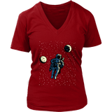 Astronaut in Space T-Shirt - Moon Star Planet Tee - Spaceman