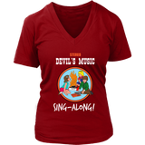 Devil Music T-Shirt - Sing Along Tshirt - Novelty Tee - Womens Plus Size Up To 4X