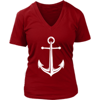 Anchor Graphic Tee Shirt - Sailor T-Shirt - Nautical Tshirt - Womens Plus Size Up To 4X