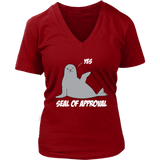 Seal of Approval Funny Graphic Shirt - Marine Animal Tees - Womens Plus Size Up To 4X