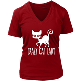 Crazy Cat Lady Graphic Shirt - Cute Kitty TShirt - Cat Mom - Womens Plus Size Up To 4X