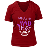 Cheshire Cat Tee - All Mad Here Wonderland T-Shirt - Womens Plus Size Up To 4X