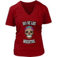 Halloween Mexican Skull Tshirt - Dia de los Muertos Dead Day - Womens Plus Size Up To 4X