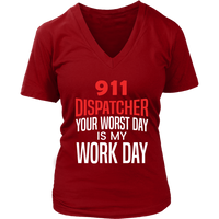 911 Dispatcher T-Shirt - Emergency Worker Tshirt - Funny Tee - Womens Plus Size Up To 4X