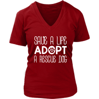 Adopt A Dog T-Shirt - Dog Lover's T Shirt - Womens Plus Size Up To 4X