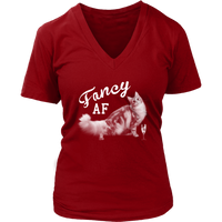 Fancy AF T-Shirt - Kitty Tshirt - Cat Lover Tee Shirt - Womens Plus Size up to 4X