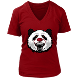 Panda Bear Clown Tshirt - Halloween Spooky Animal T-Shirt - Womens Plus Size Up To 4X