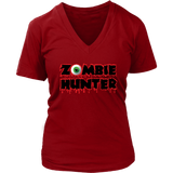 Zombie Hunter Halloween T-Shirt - Bloody Zombies Tee Scary T - Womens Plus Size up to 4X