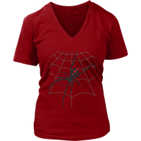 Halloween Scary Spider Web Tshirt Deadly Spider's Web Tee - Womens Plus Size Up To 4X