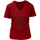 Halloween Scary Spider Web Tshirt Deadly Spider's Web Tee - Womens Plus Size Up To 4X