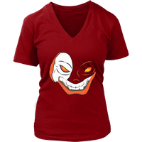 Creepy Jack O'lantern T-Shirt - Spooky Smile Tshirt - Womens Plus Size up to 4X