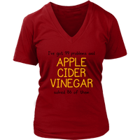 Apple Cider Vinegar Lover T Shirt - Cure for Everything Tee - Womens Plus Size Up To 4X