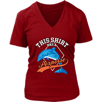 This Shirt Has A Porpoise - Marine Animals Tee - Save Whales - Womens Plus Size Up To 4X