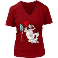 Halloween Mummy T-Shirt - Toilet Paper Monster Tee - Womens Plus Size up to 4X